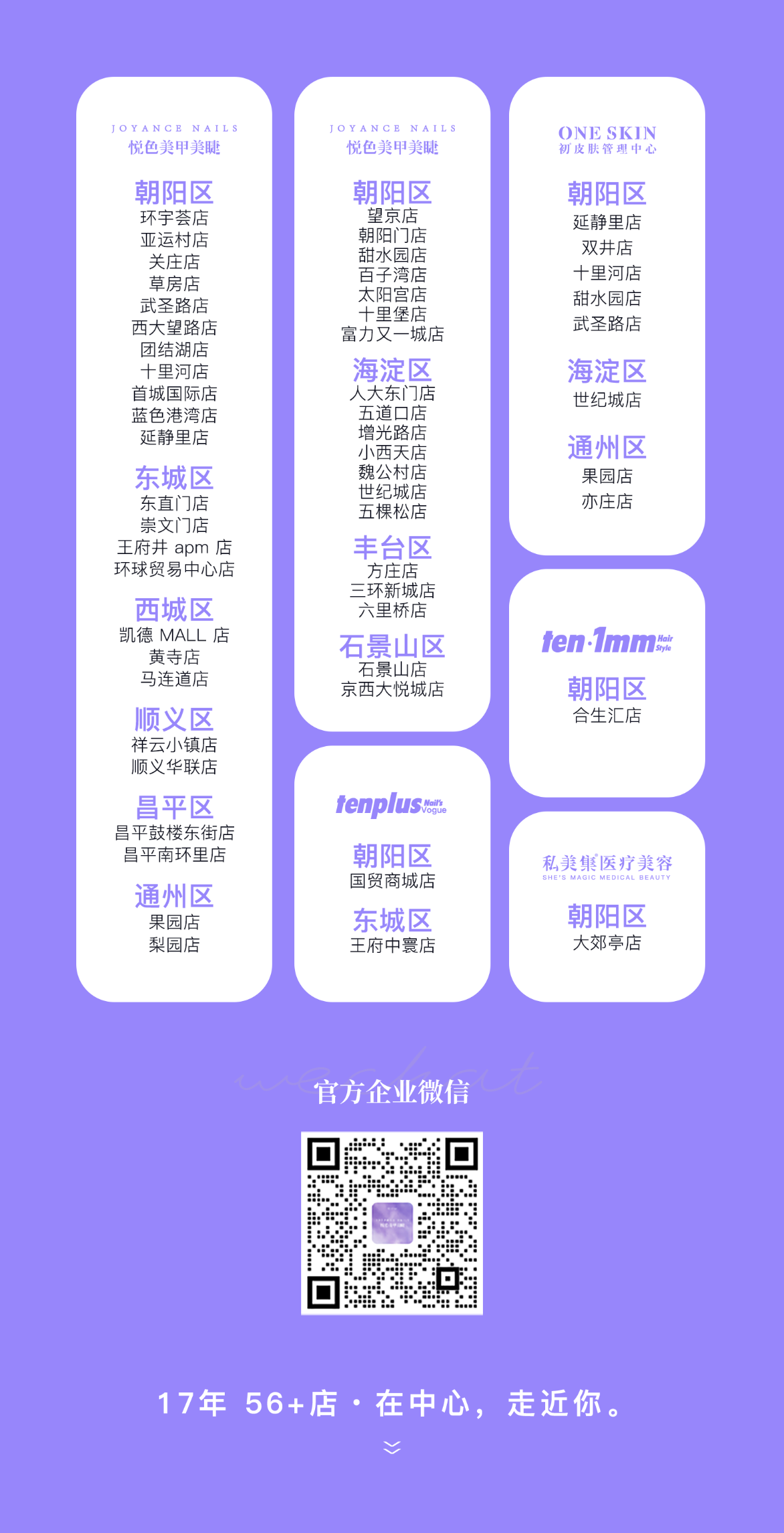 悦Group 全城门店分布与企业微信